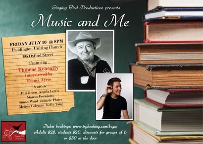 Thomas Keneally and his music