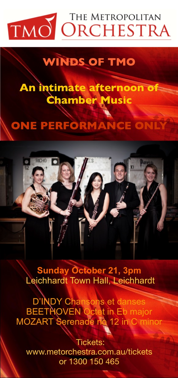 The Met Wind Ensemble performs D’Indy, Beethoven and Mozart