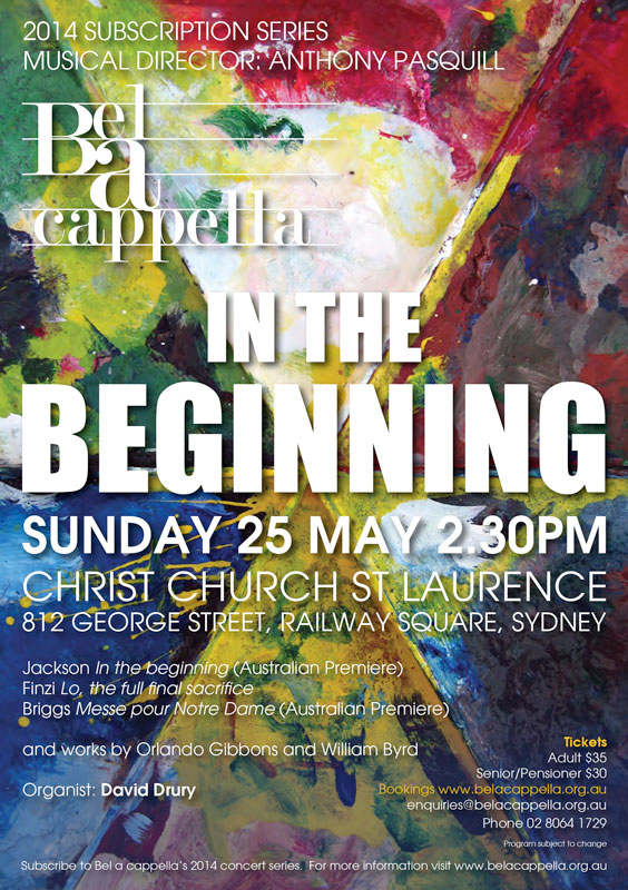 Bel A Cappella: In The Beginning