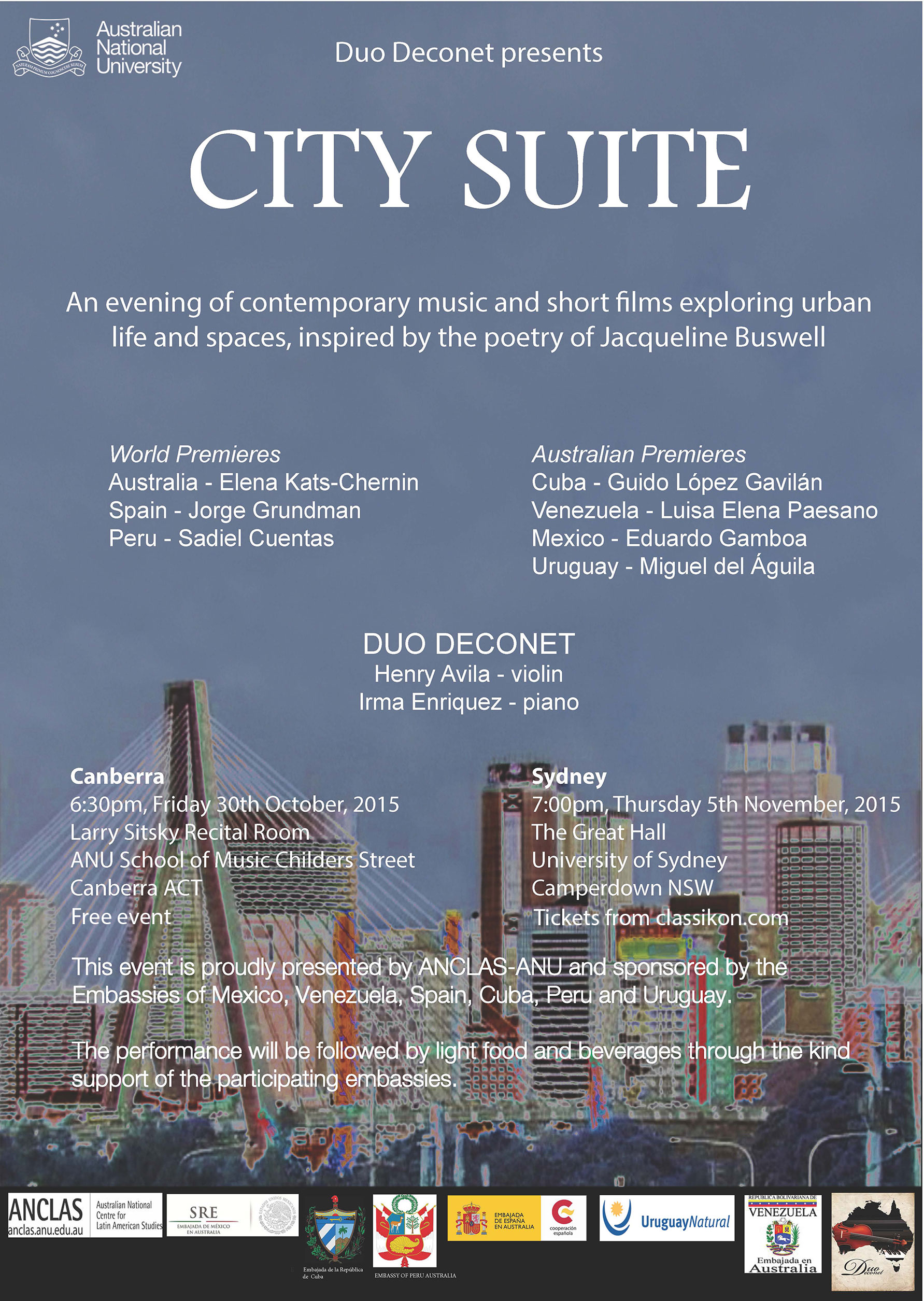 Duo Deconet Premieres Australian and Latin American Works