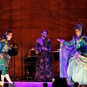 Sally-Anne Russell Jeremy Kleeman and Emma Matthews.