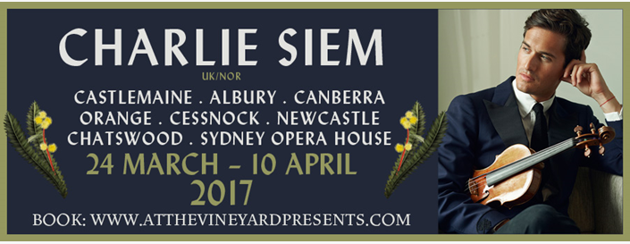 Charlie Siem Recital Tour