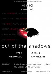 Concert Review: Out Of The Shadows/ Fieri Consort