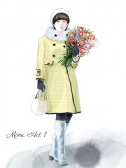 Mimì costume design inspiration for Acts 1 & 2 in Handa Opera on Sydney Harbour — La Bohème. Credit Dan Potra