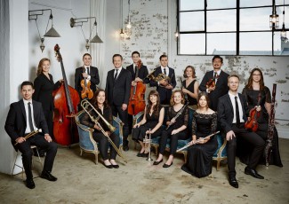 The 2018 Sydney Symphony Orchestra Fellows with their conductor, Roger Benedict