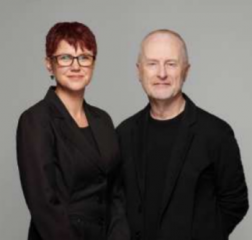 Anne Frankenberg and Hywel Sims. Image credit Albert Comper