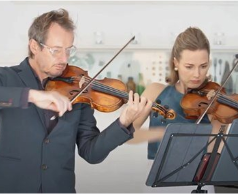 Richard Tognetti & Satu Vänskä in Friday’s ACO Homecast