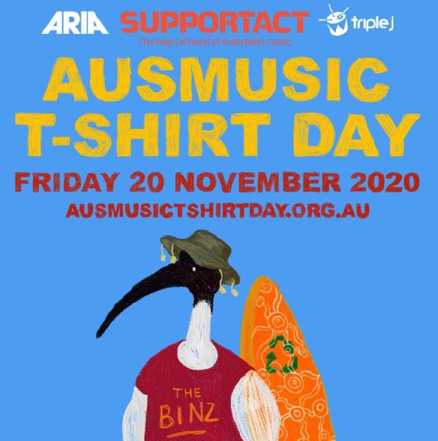 Save The Date And Start Planning Your wardrobe! Ausmusic T-Shirt Day 2020
