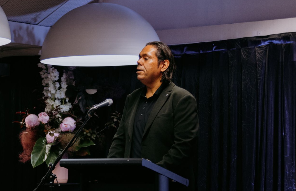 William Barton delivers the 2022 Peggy Glanville-Hicks Address.