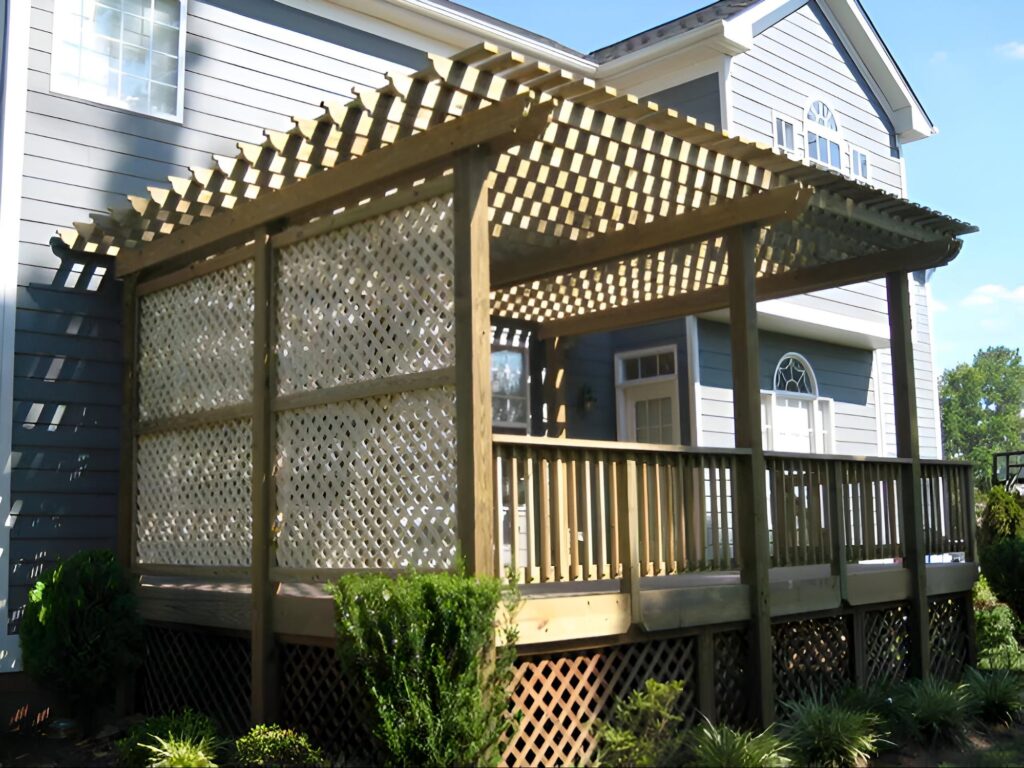 image of pergola otside home