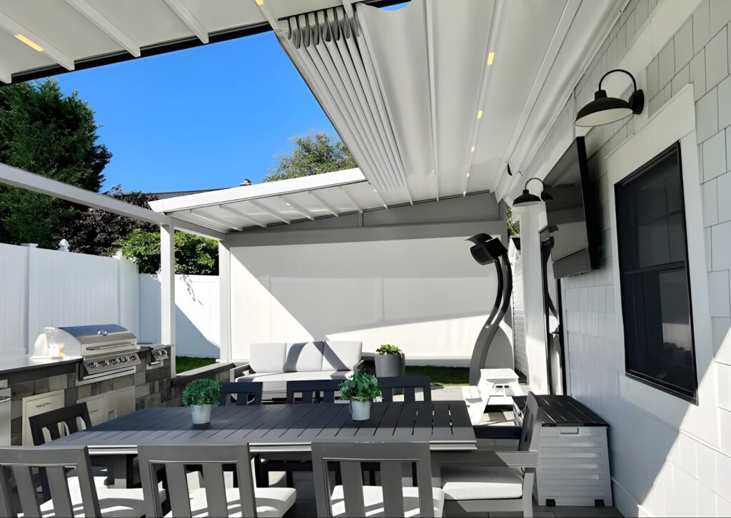 image of retractable pergolas
