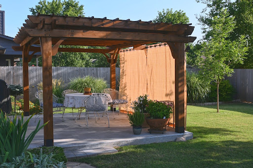 decking and pergola