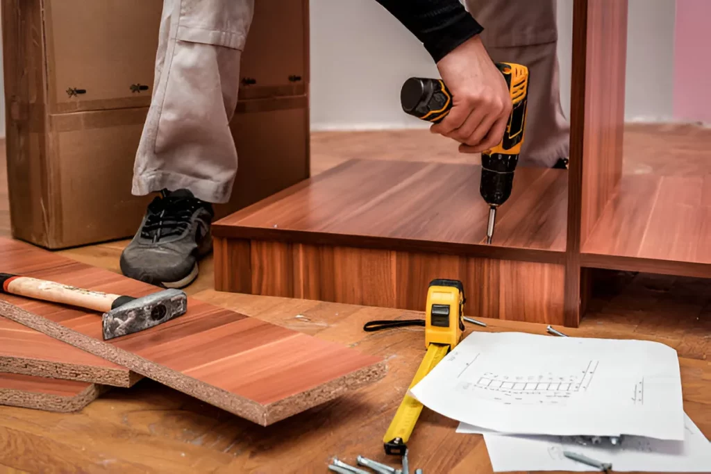 Drilling into timber